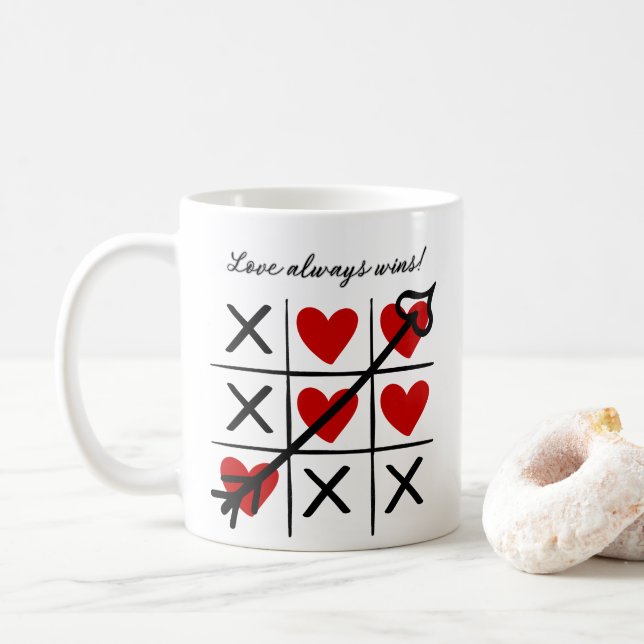 Love always wins coffee mug  (With Donut)