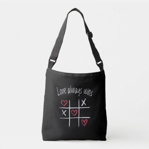 Love always wins crossbody bag