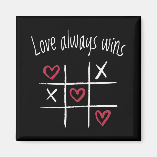 Love always wins magnet (Front)