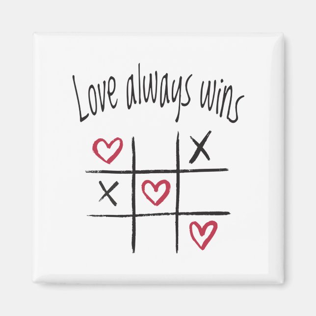 Love always wins magnet (Front)