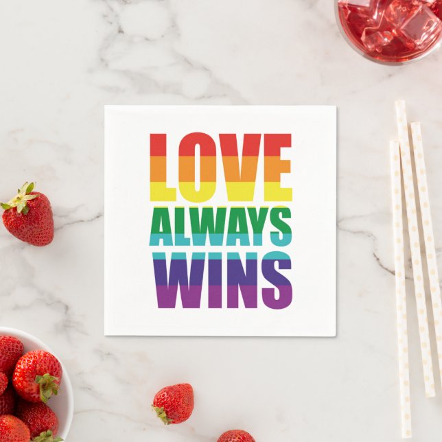 Love Always Wins Napkins (Insitu)