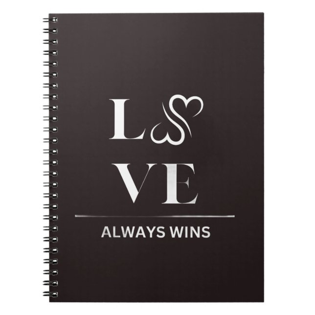 LOVE ALWAYS WINS NOTEBOOK (Front)