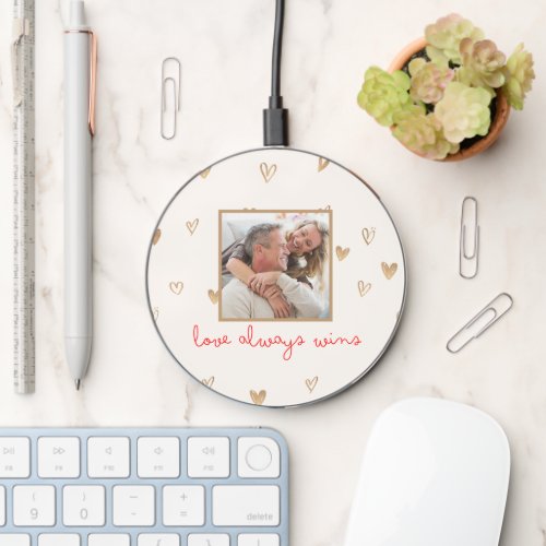 Love Always Wins Photo  Wireless Charger