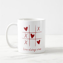 Love Always wins Quote l Red Heart Playful 