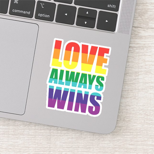 Love Always Wins Sticker (Detail)