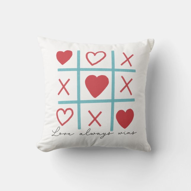 Love Always Wins Throw Pillow (Front)