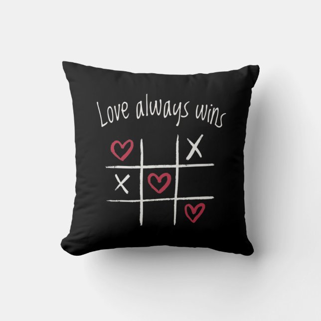Love always wins throw pillow (Front)