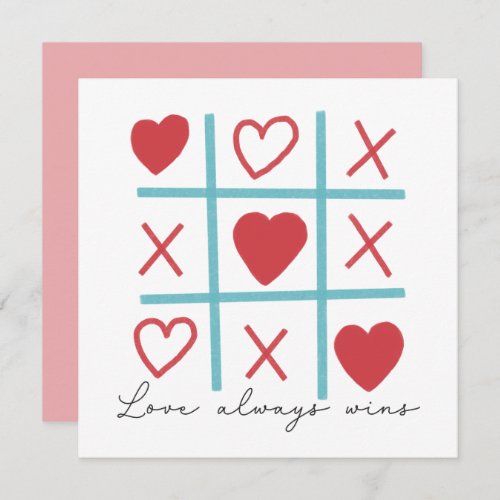 Love Always Wins Tic Tac Toe