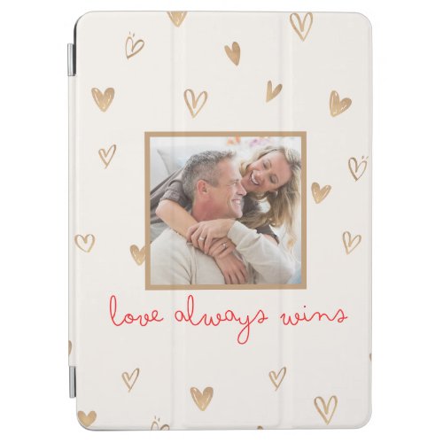 Love Always Wins with Photo  iPad Air Cover