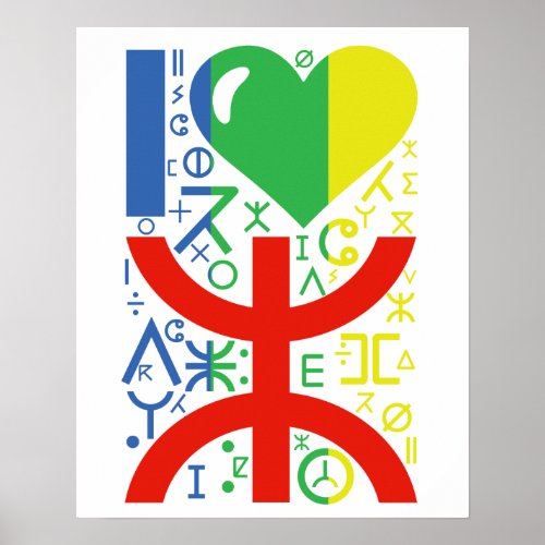 Love amazigh poster