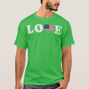 Love America American Flag USA United States Patri T-Shirt