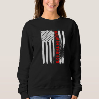 Love America Made In The 90s Funny Usa Flag Sweatshirt
