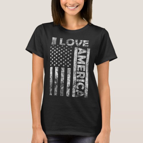 Love America Shirt Usa Flag 4th July Independence 