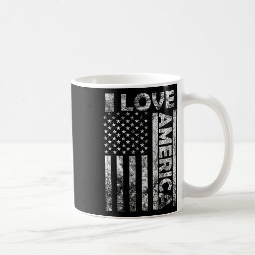 Love America Shirt Usa Flag 4th July Independence  Coffee Mug