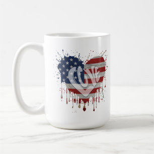 Love American Flag Coffee Mug