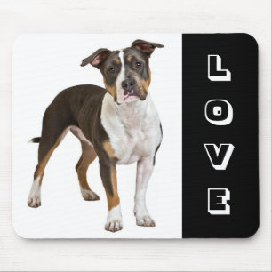 Love American Staffordshire Terrier  Dog Mousepad