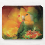 Love Among The Hibiscus Mousepad