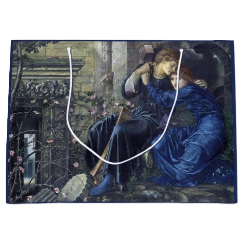 Love Among the Ruins by Edward Burne_Jones Large Gift Bag
