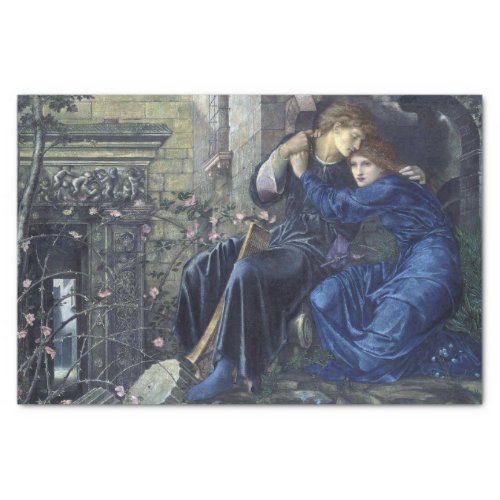 Love Among the Ruins by Edward Burne_Jones Tissue Paper