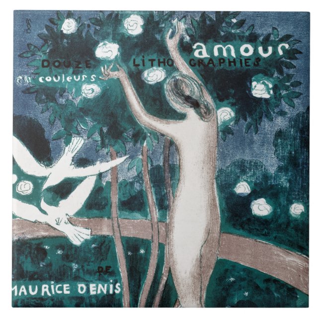 Love (Amour), Maurice Denis Ceramic Tile (Front)