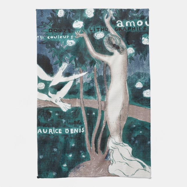 Love (Amour), Maurice Denis Kitchen Towel (Vertical)