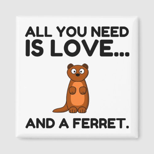 LOVE AND A FERRET MAGNET