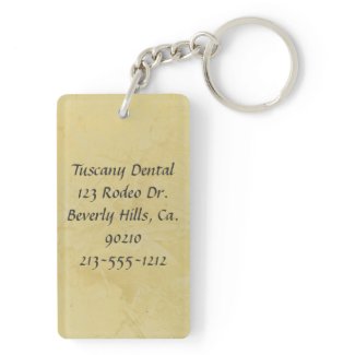 Love And A Good Dentist Rectangle Acrylic Key Chains