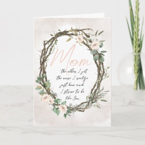Love and Appreciation Mothers Day Thank You Card