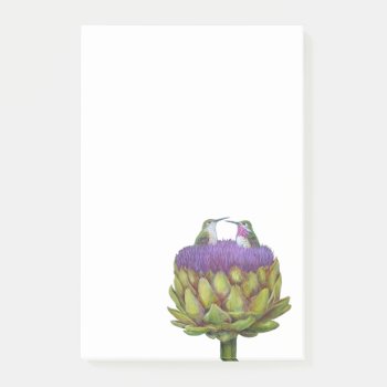 Love And Artichoke Post-it Notepad by vickisawyer at Zazzle