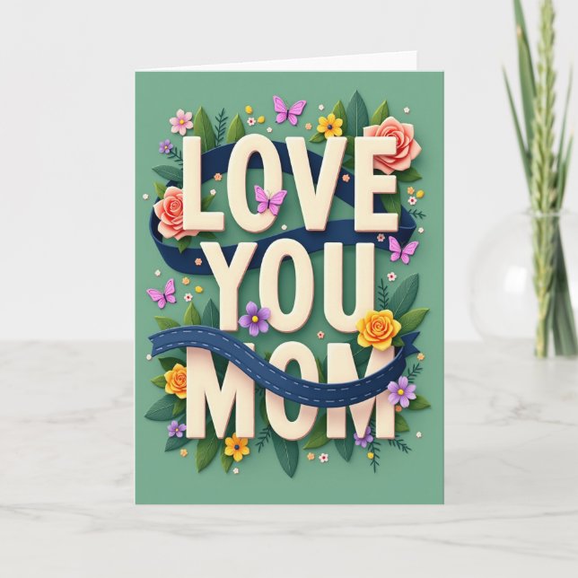 Love And Blooms Greeting Card (Front)