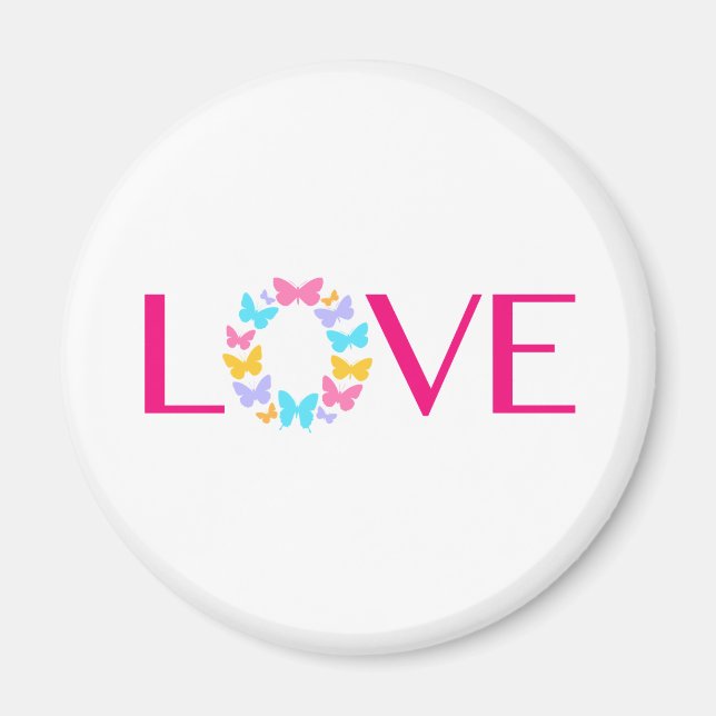 Love and Butterflies  Magnet (Front)