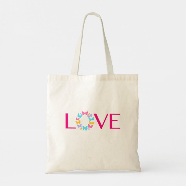 Love and Butterflies Tote Bag (Back)