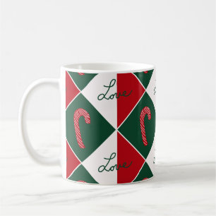 Love and Candy Canes Coffee Mug
