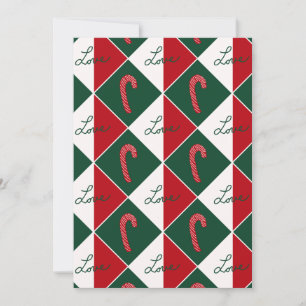 Love and Candy Canes Invitation