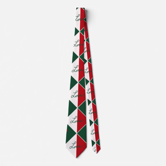 Love and Candy Canes Neck Tie (Front)