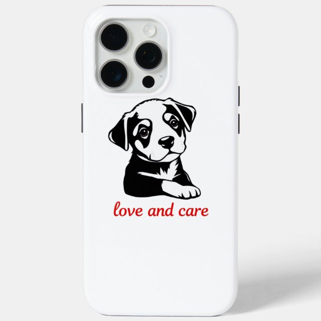 Love and care puppy  Case-Mate iPhone case (Back)
