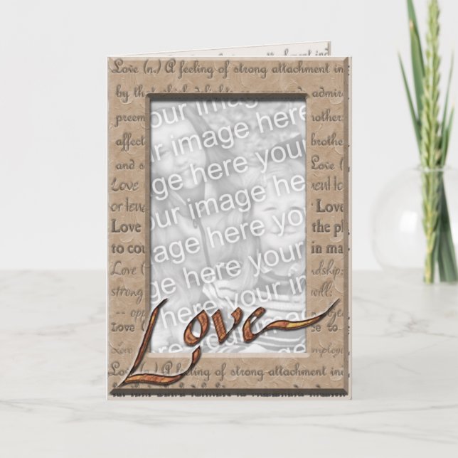 Love and Cherish Photo Card (Front)