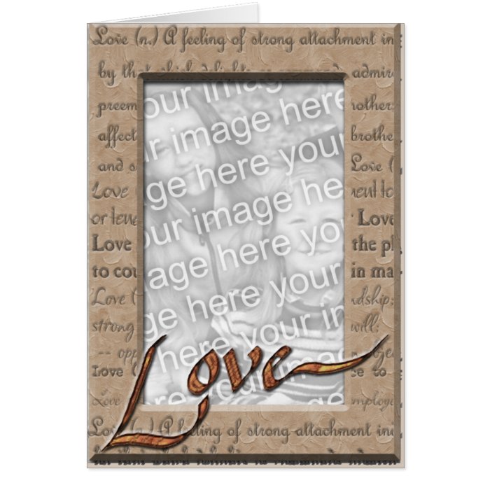 Love and Cherish Photo Greeting Card