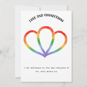 Love and Connection Positive Affirmation Card