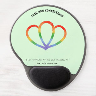 Love and Connection Positive Affirmation  Gel Mouse Pad