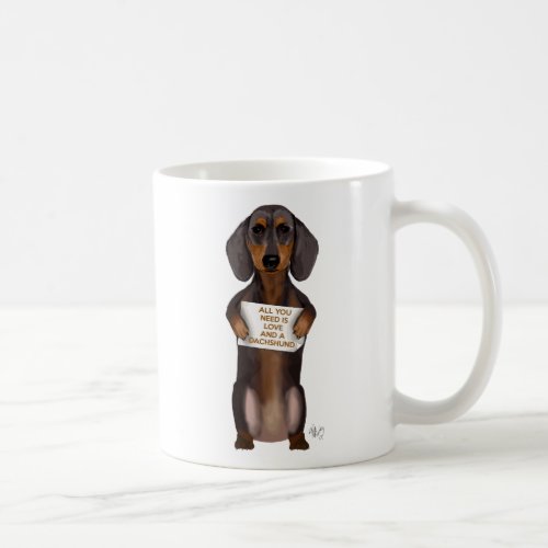 Love and Dachshund Coffee Mug