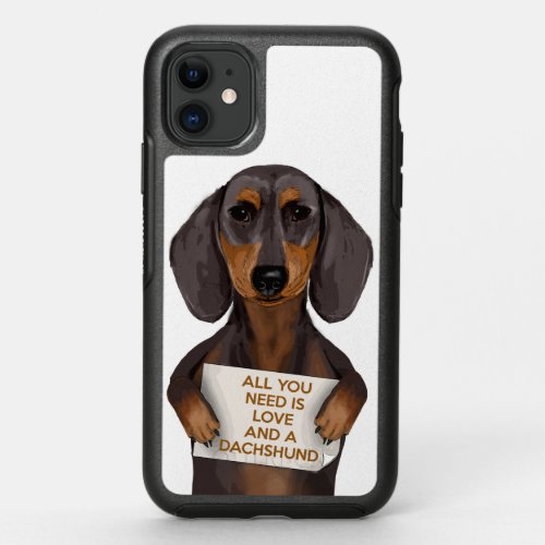 Love and Dachshund OtterBox Symmetry iPhone 11 Case