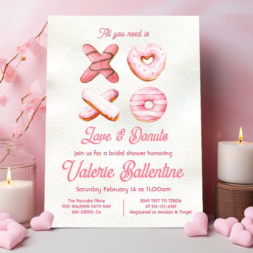 Love and Donuts Bridal Shower Invitation