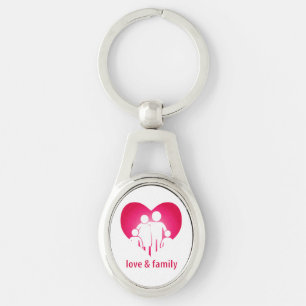 Love and family keychain