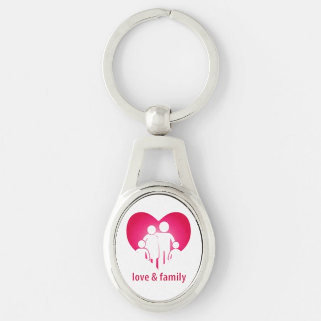 Love and family keychain (Front)