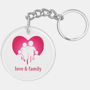 Love and family keychain