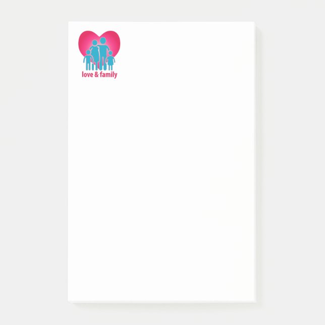 Love and family post-it notes (Front)