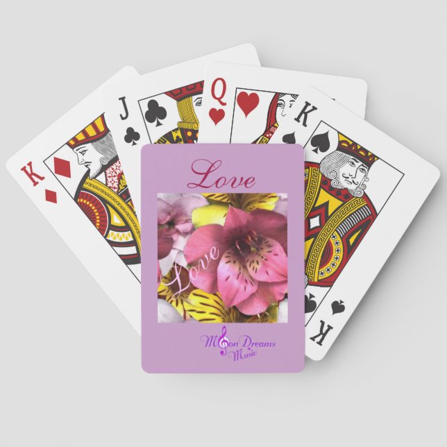 Love and Flowers Poker Playing Cards (Back)