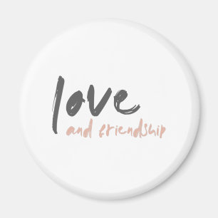 Love and Friendship Modern Forever Friend Bestie Magnet