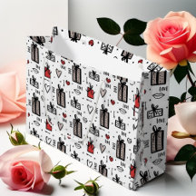 Love and Gifts Valentine's Day Hand Drawn Graphic